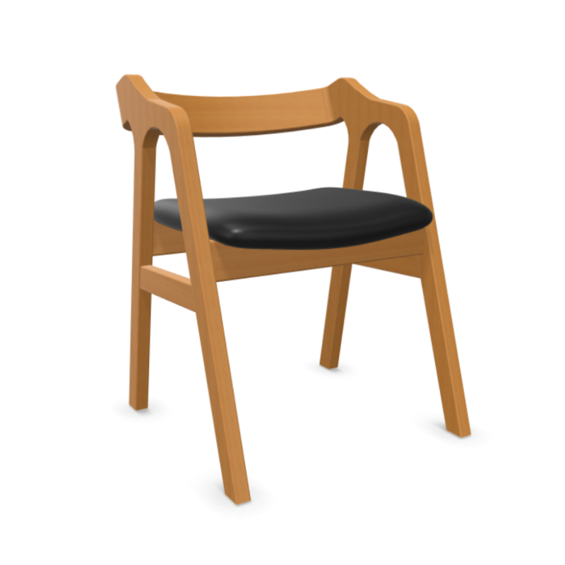 Scaun lemn NILS cu sezut tapitat