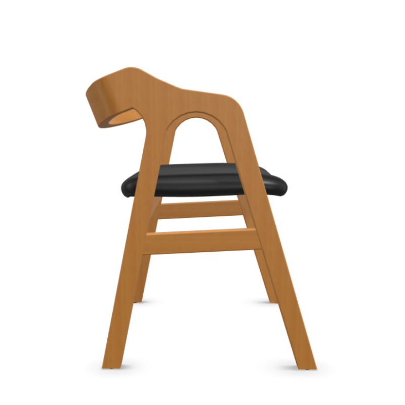 Scaun lemn NILS cu sezut tapitat