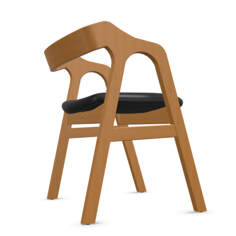 Scaun lemn NILS cu sezut tapitat