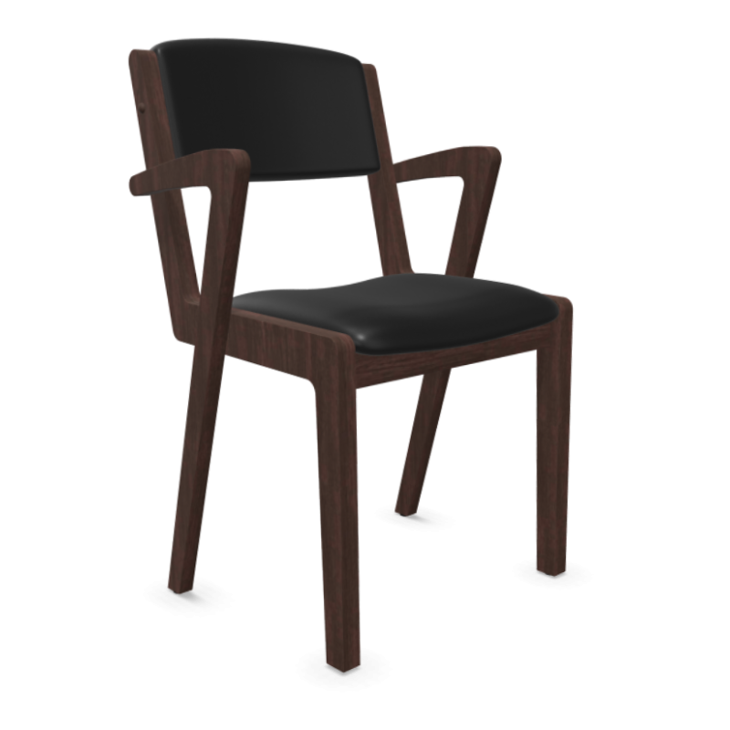 Scaun Novo din lemn masiv cu sezut tapitat si spatar tapitat