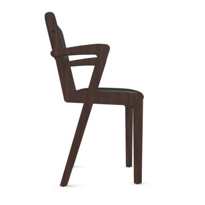 Scaun Novo din lemn masiv cu sezut tapitat si spatar tapitat