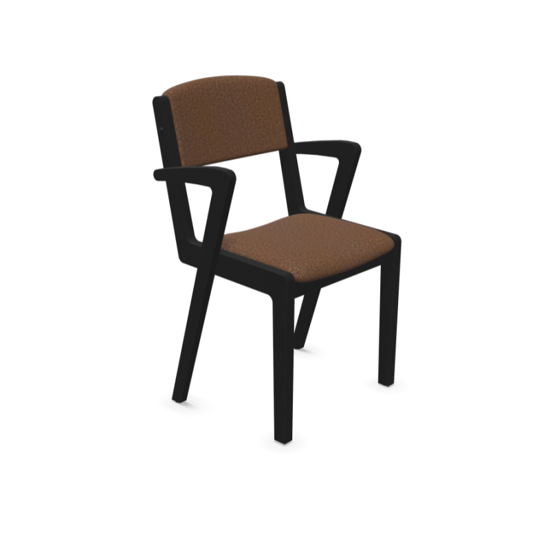 Scaun Novo din lemn masiv cu sezut tapitat si spatar tapitat