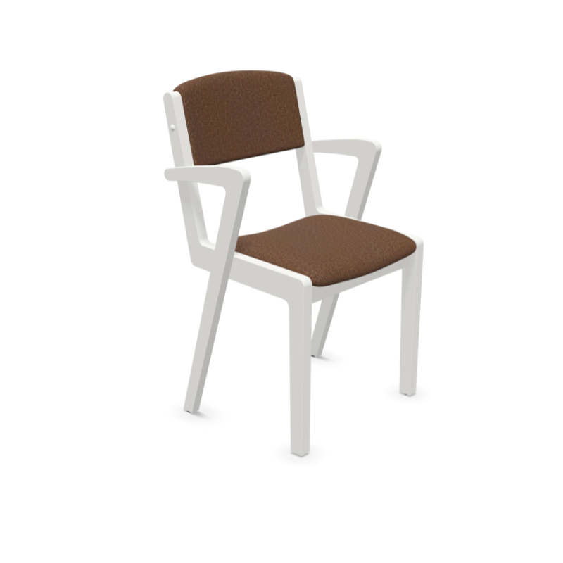 Scaun Novo din lemn masiv cu sezut tapitat si spatar tapitat