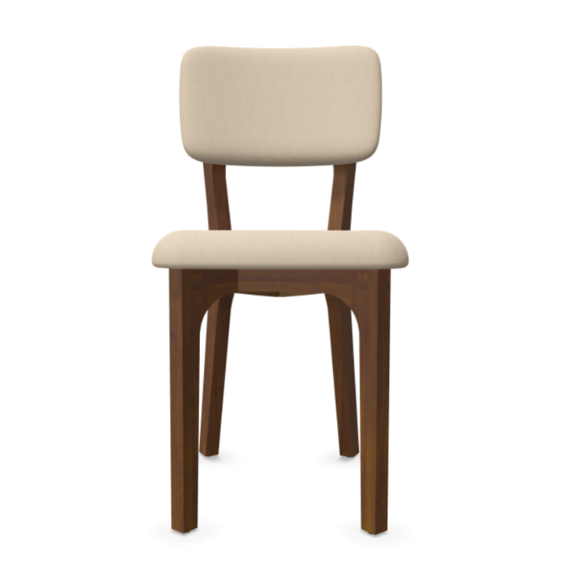 Scaun Noah din lemn masiv cu sezut tapitat si spatar tapitat