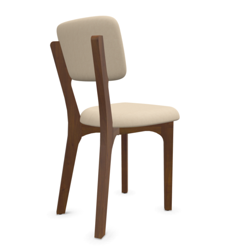 Scaun Noah din lemn masiv cu sezut tapitat si spatar tapitat