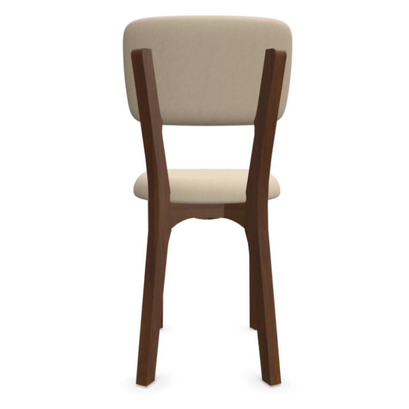 Scaun Noah din lemn masiv cu sezut tapitat si spatar tapitat