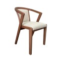 Scaun lemn masiv INGRID, cu sezut si spatar tapitat