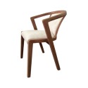 Scaun lemn masiv INGRID, cu sezut si spatar tapitat