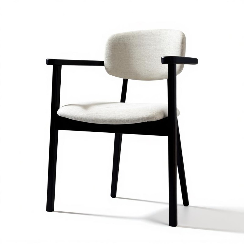 Scaun tapitat LUNA, lemn masiv