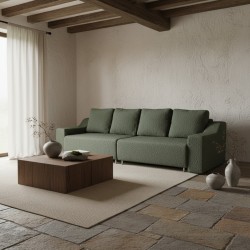 canapea 4 locuri extensibila LUNA cu lada depozitare