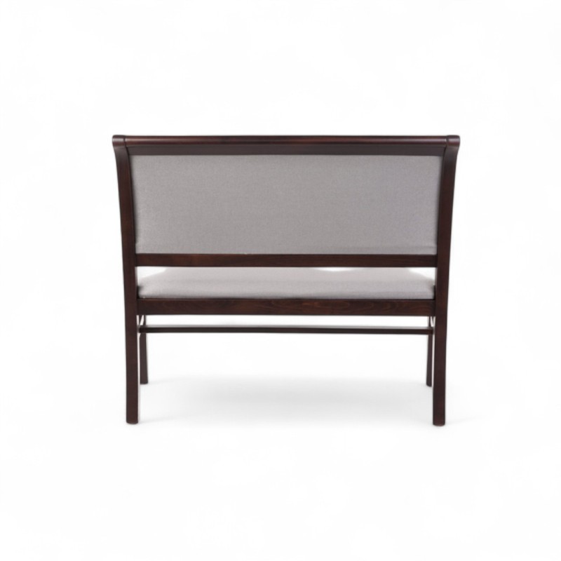 Bancuta lemn masiv 2 locuri cu sezut tapitat KAROL