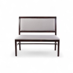 Bancuta lemn masiv 2 locuri cu sezut tapitat KAROL