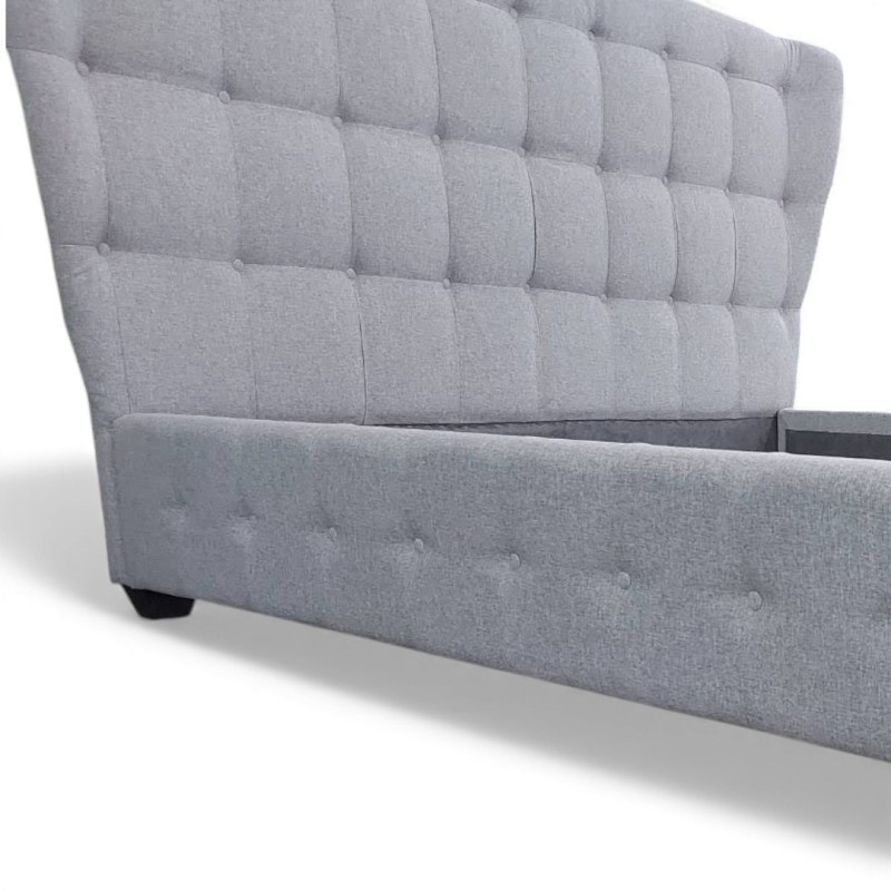 Pat tapitat LORA pentru saltea de 140/160/180x200 cm