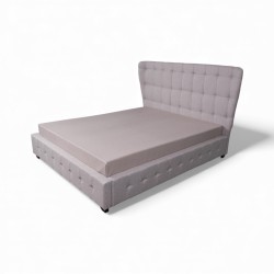 Pat tapitat LORA pentru saltea de 140/160/180x200 cm