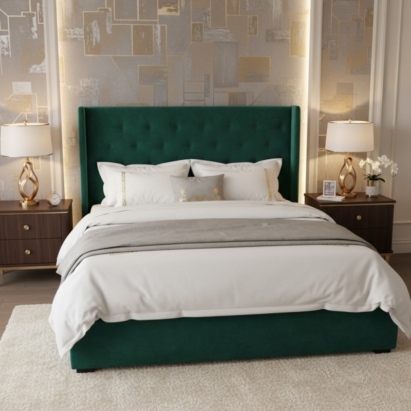 Pat dublu tapitat ROSE de 140/ 160 /180x200 cm