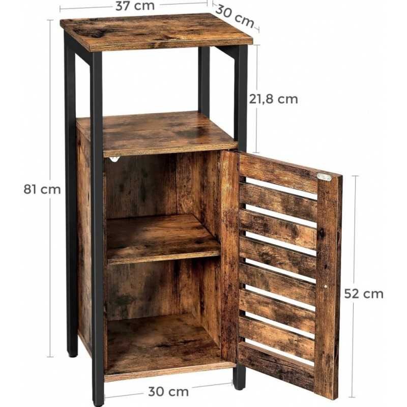 Dulap lateral solid cu 2 rafturi deschise LSC34BX