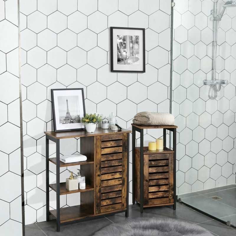 Dulap lateral solid cu 2 rafturi deschise LSC34BX