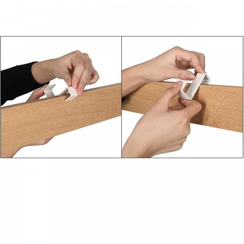 Cuier de haine cu bancă de încălțăminte, design 4-în-1, cu 9 cârliguri detașabile, o șină de îmbrăcăminte