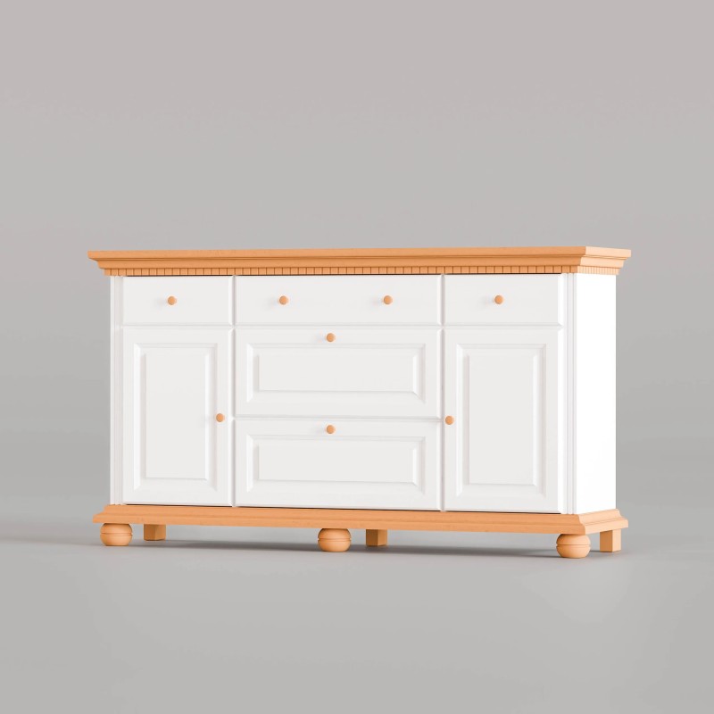 Comoda lemn masiv BUCOV, cu usi pline, 175 cm