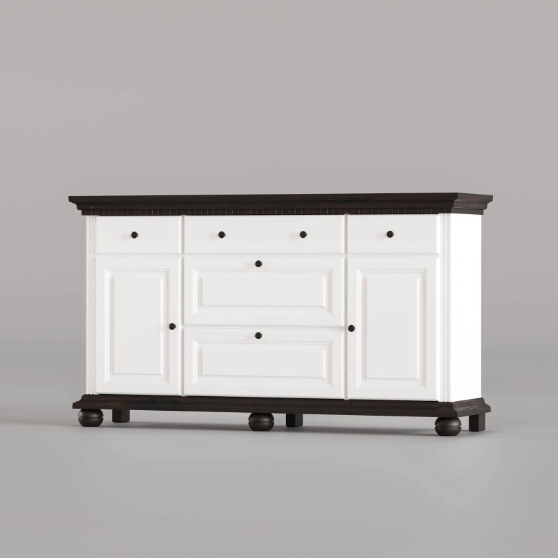 Comoda lemn masiv BUCOV, cu usi pline, 175 cm