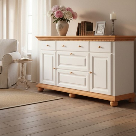 Comoda lemn masiv BUCOV, cu usi pline, 175 cm