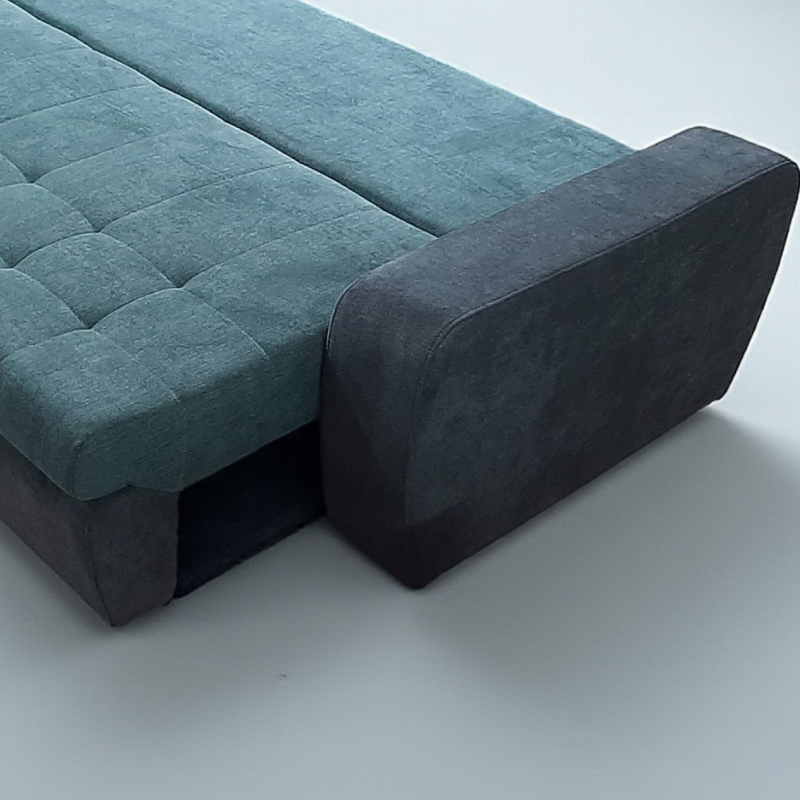 Canapea 4 locuri Mara cu 2 Tabureti