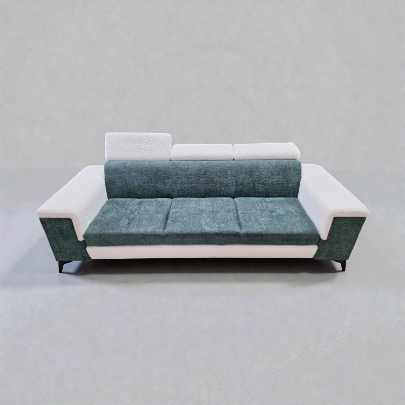 Canapea 3 locuri extensibila HERMES cu design modern si tetiere reglabile