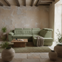 coltar de calitate pentru living si sufragerie, extensibil cu lada, tetiere reglabile, Lord, culori si dimensiuni la comanda