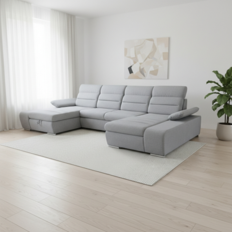 Coltar in forma de U VENUS, extensibil cu 2 lazi si tetiere reglabile