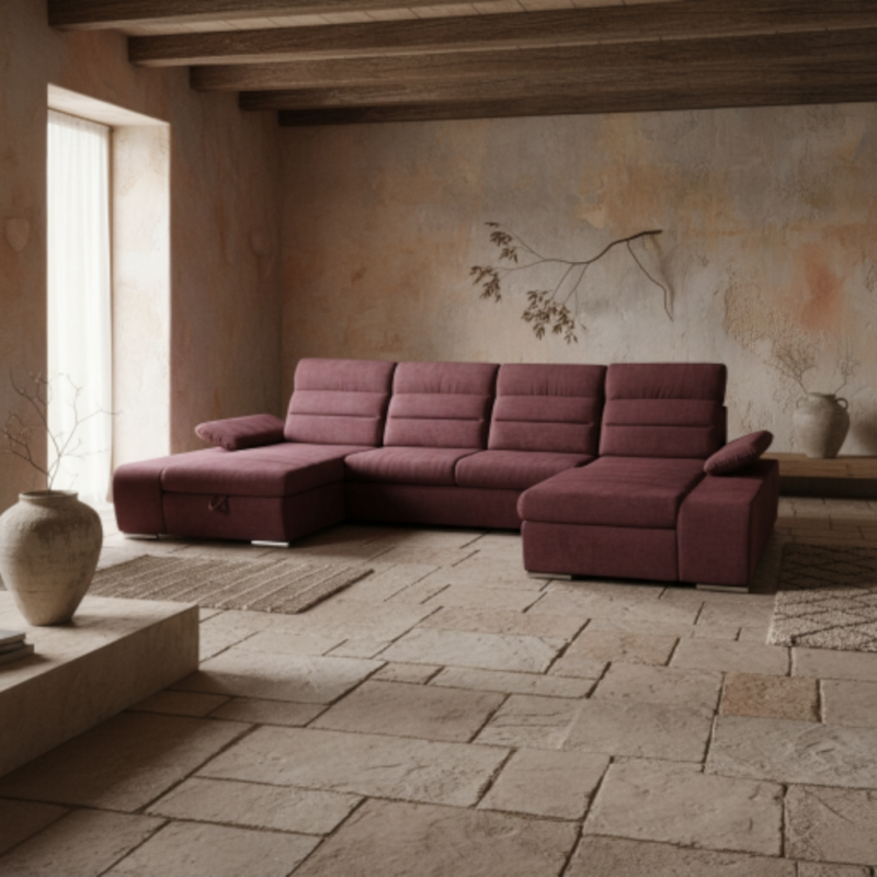 Coltar in forma de U VENUS, extensibil cu 2 lazi si tetiere reglabile