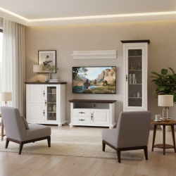 Living Mara 2 / Lemn Masiv-Alb