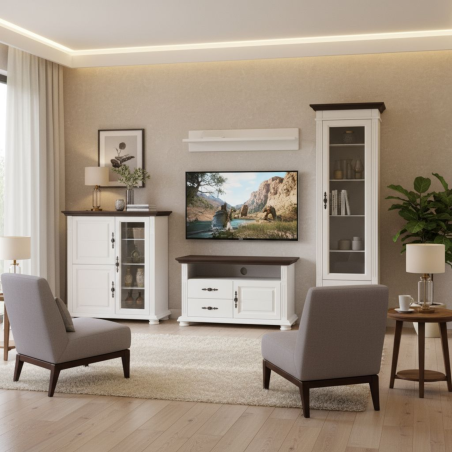 Living Mara 2 / Lemn Masiv-Alb