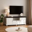 Set Mobilier Living Mara - Alb - Lemn Masiv - Elegant și Spațios