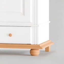 Dulap lemn masiv SEVA cu 6 usi si 4 serare, 220 H