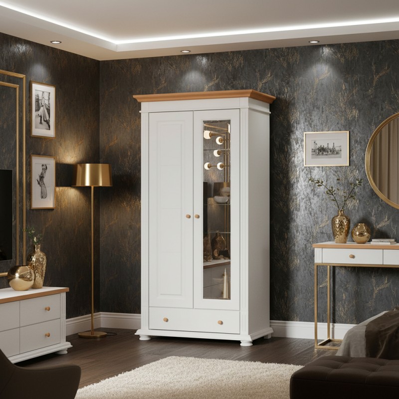 Dulap MARA lemn masiv, 2 usi si 1 sertar