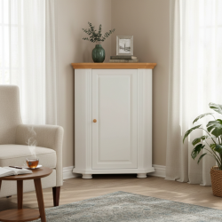 Comoda de colt MARA lemn masiv, usa plina