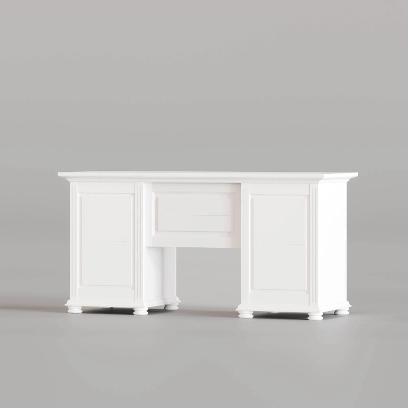 Birou Mara Lemn Masiv - 2 Usi 2 Sertare Home Office