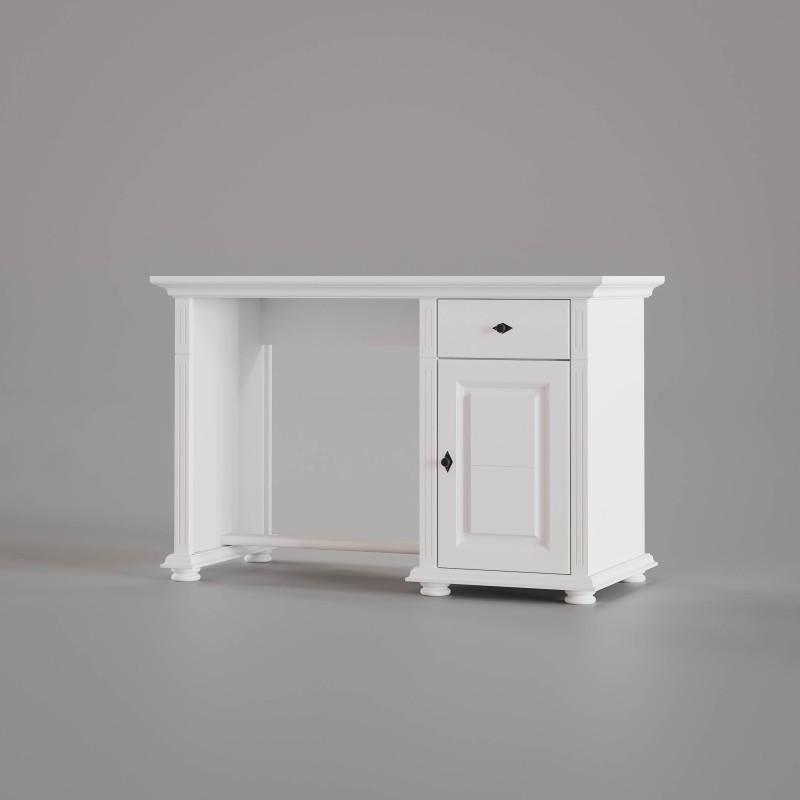 Birou cu Biblioteca Mara Lemn Masiv - 1 Usă 1 Sertar