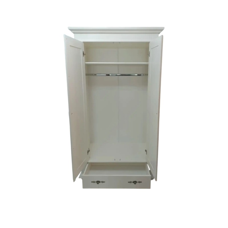 Dulap MARA lemn masiv, suprapozabil 2 usi si 1 sertar