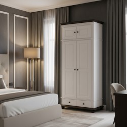 Dulap BUCOV lemn masiv cu 2 usi si 1 sertar, Suprapozabil