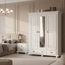 Dulap Bucov lemn masiv, H220 CM, 3 usi 2 sertare