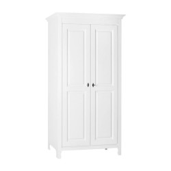 Dulap LEON lemn masiv 2 usi alb