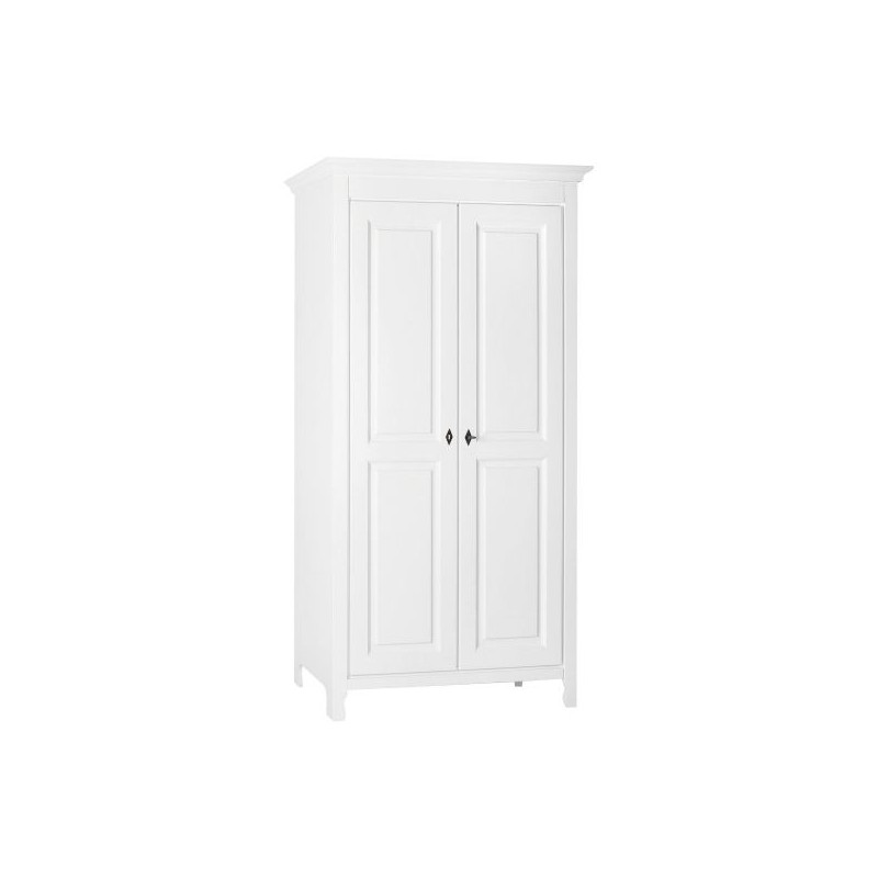 Dulap LEON lemn masiv 2 usi alb