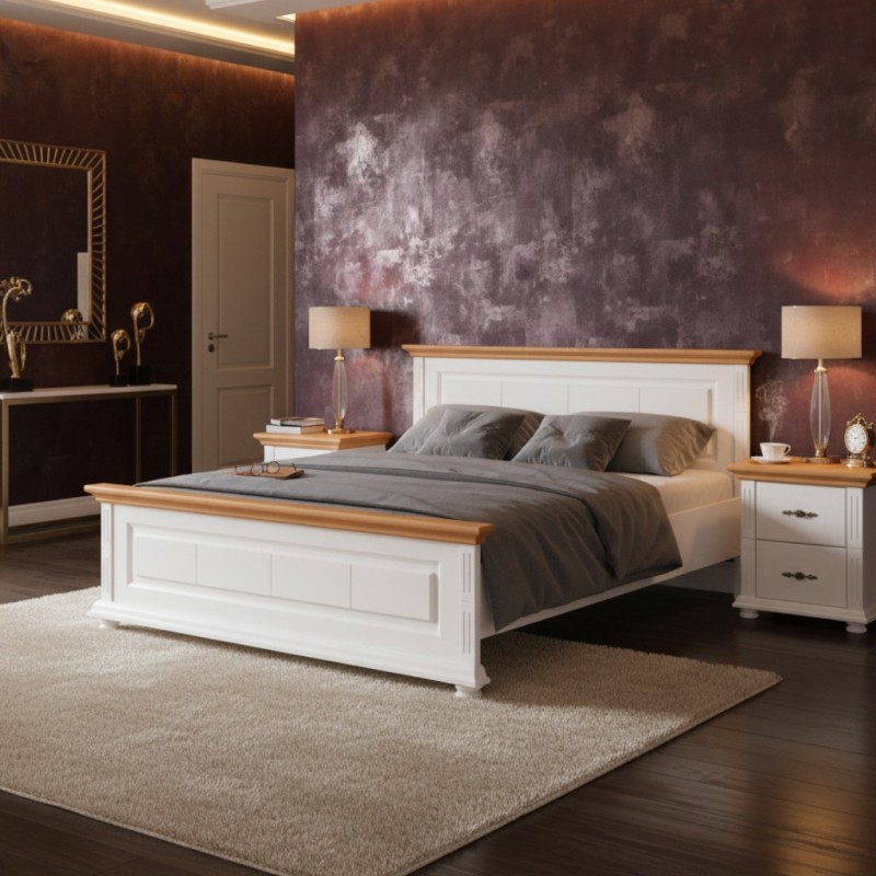 Pat MARA 160x200 cm,  lemn masiv