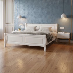 Pat 140x200 BUCUR lemn masiv, alb