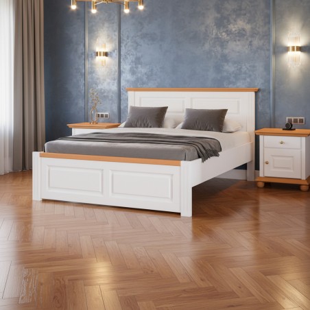 Pat lemn masiv120x200 SEVA capat mic