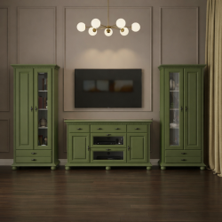 Living lemn masiv MARA 4 Verde Olive