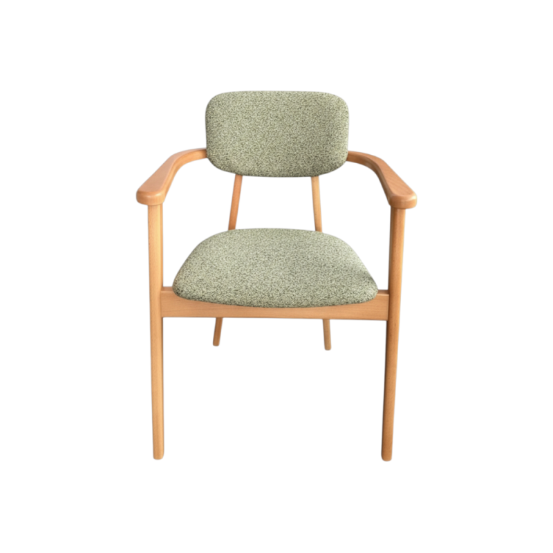 Scaun tapitat LUNA, lemn masiv