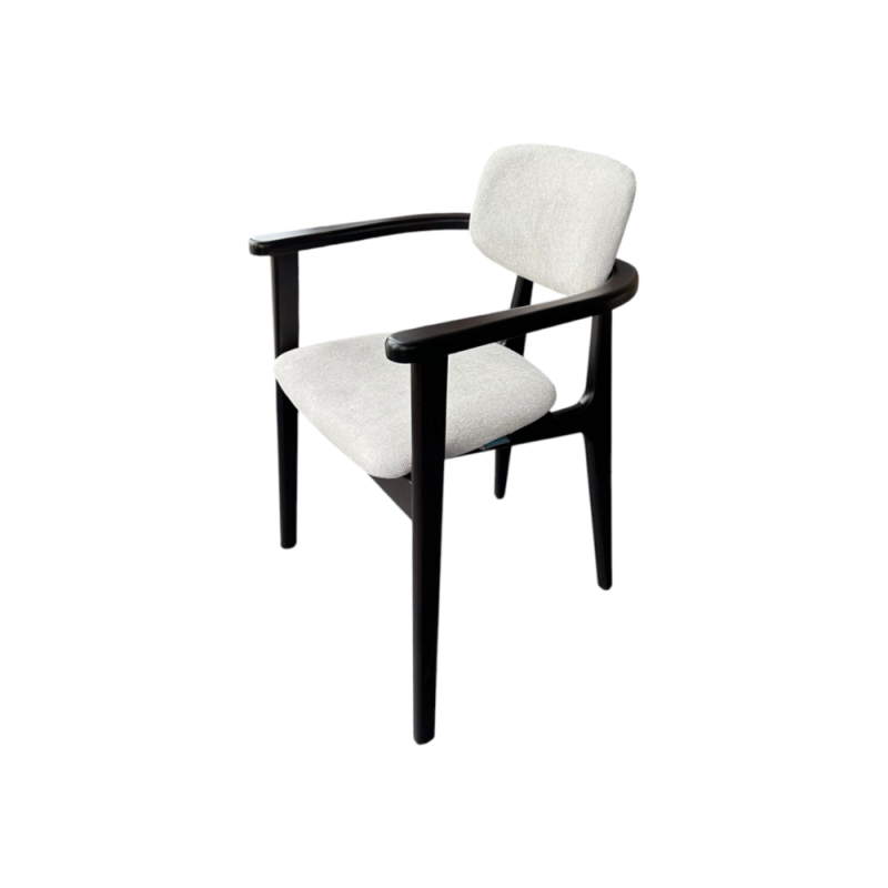 Scaun tapitat LUNA, lemn masiv