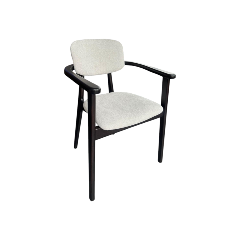 Scaun tapitat LUNA, lemn masiv